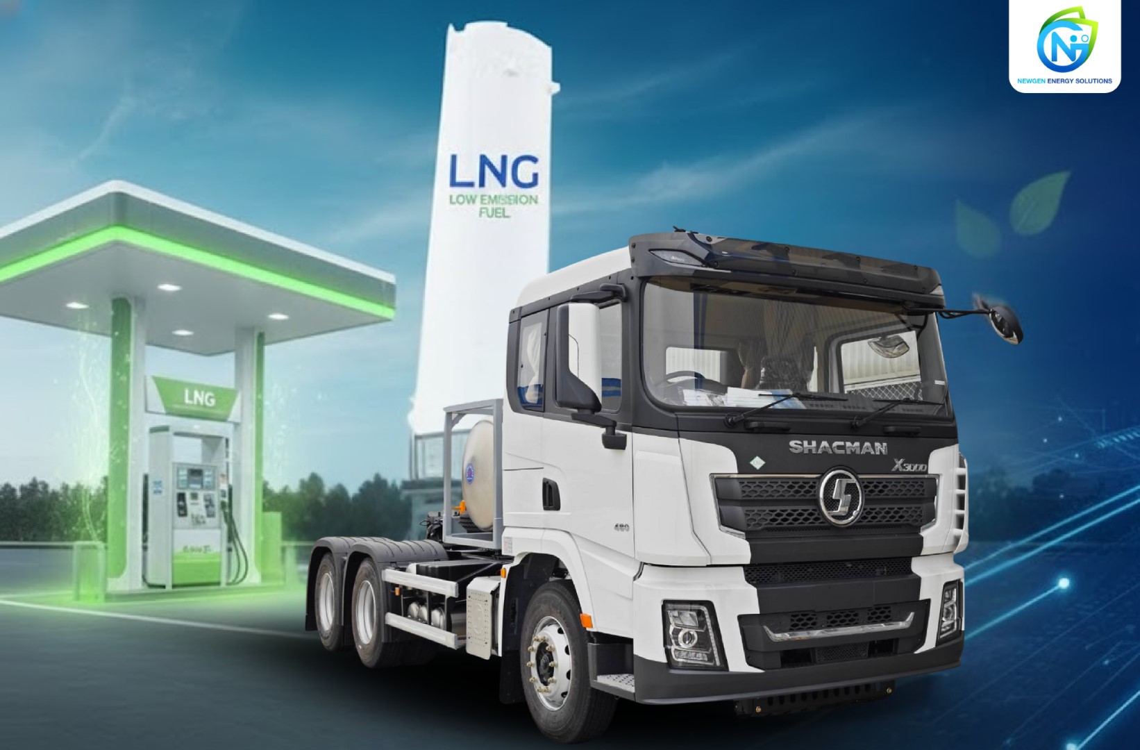 Read more about the article รถบรรทุกหัวลาก LNG (6×4)